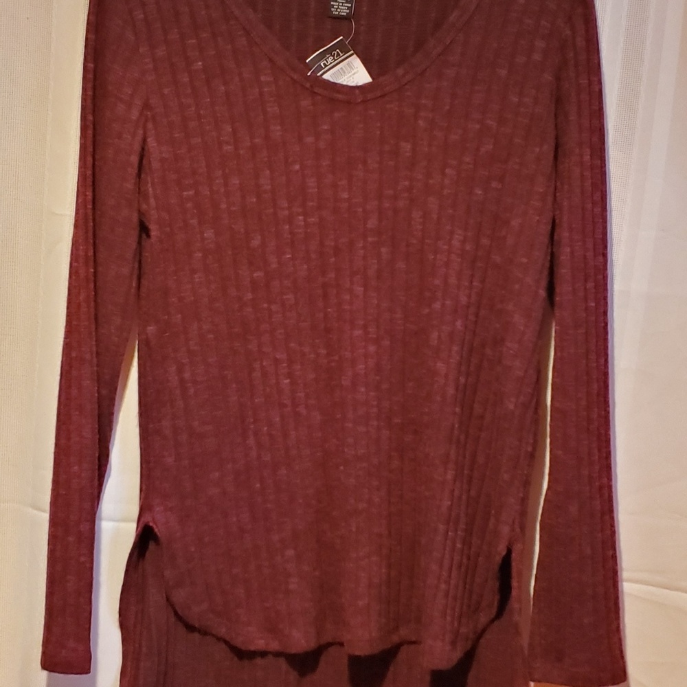Longer maroon sweater